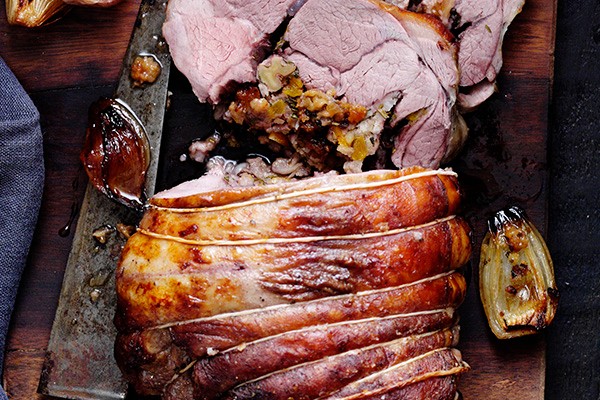 Roast Leg of Lamb Recipe With Rosemary and Apricot Stuffing