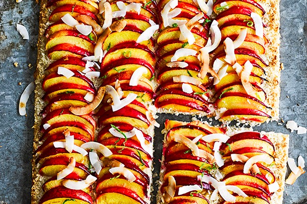 Dairy Free Nectarine Tart Recipe With Coconut and Lime